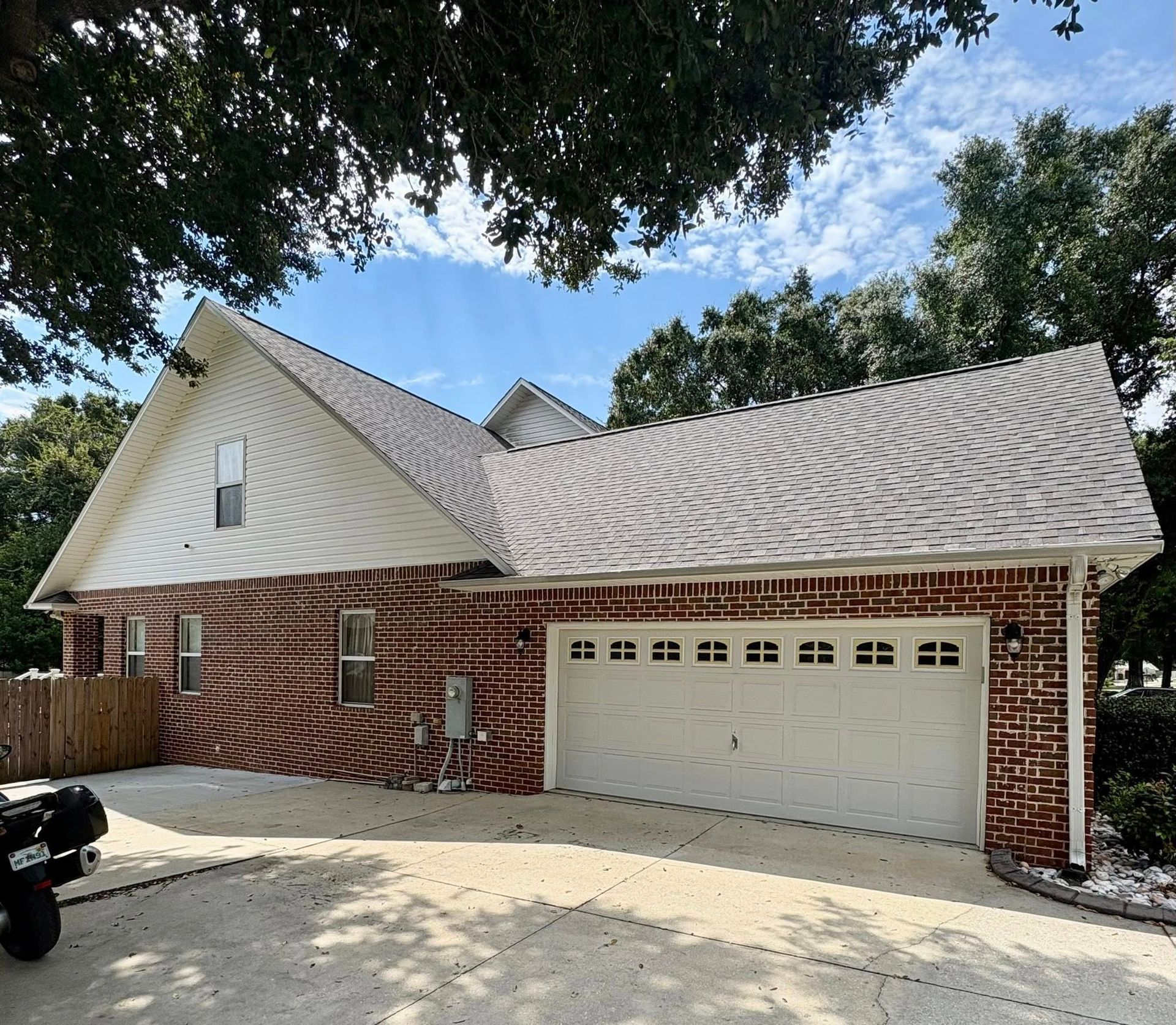 Shingle roof installed by Defender Roofing in Northwest Florida