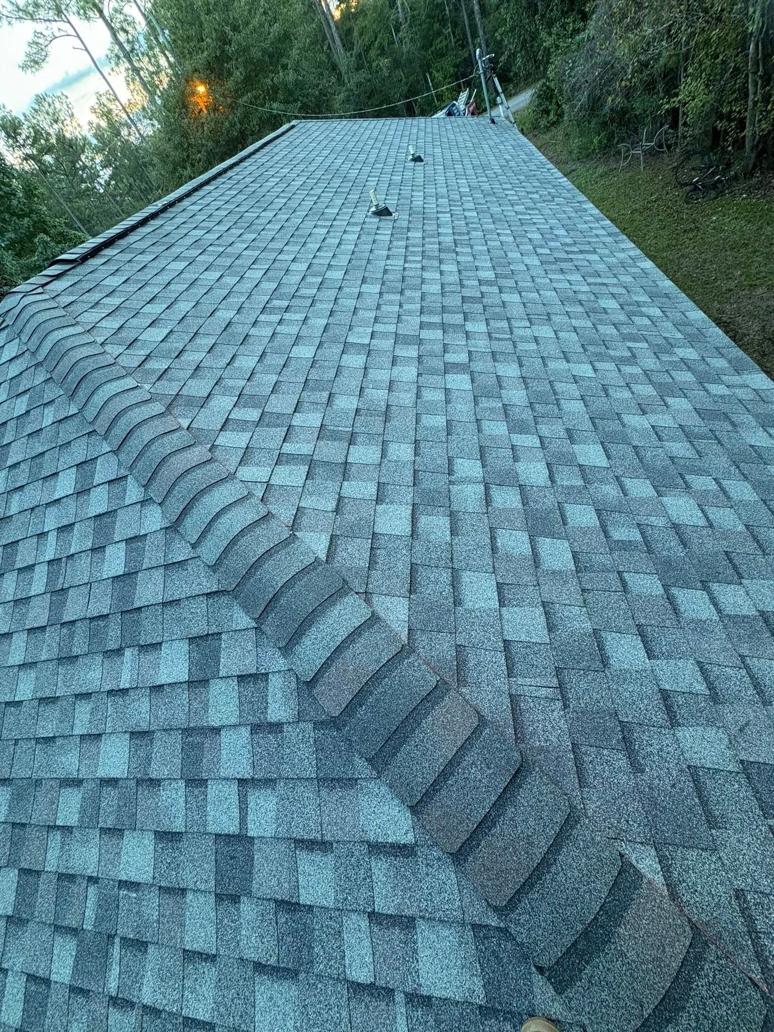 Shingle roof installed by Defender Roofing in Northwest Florida