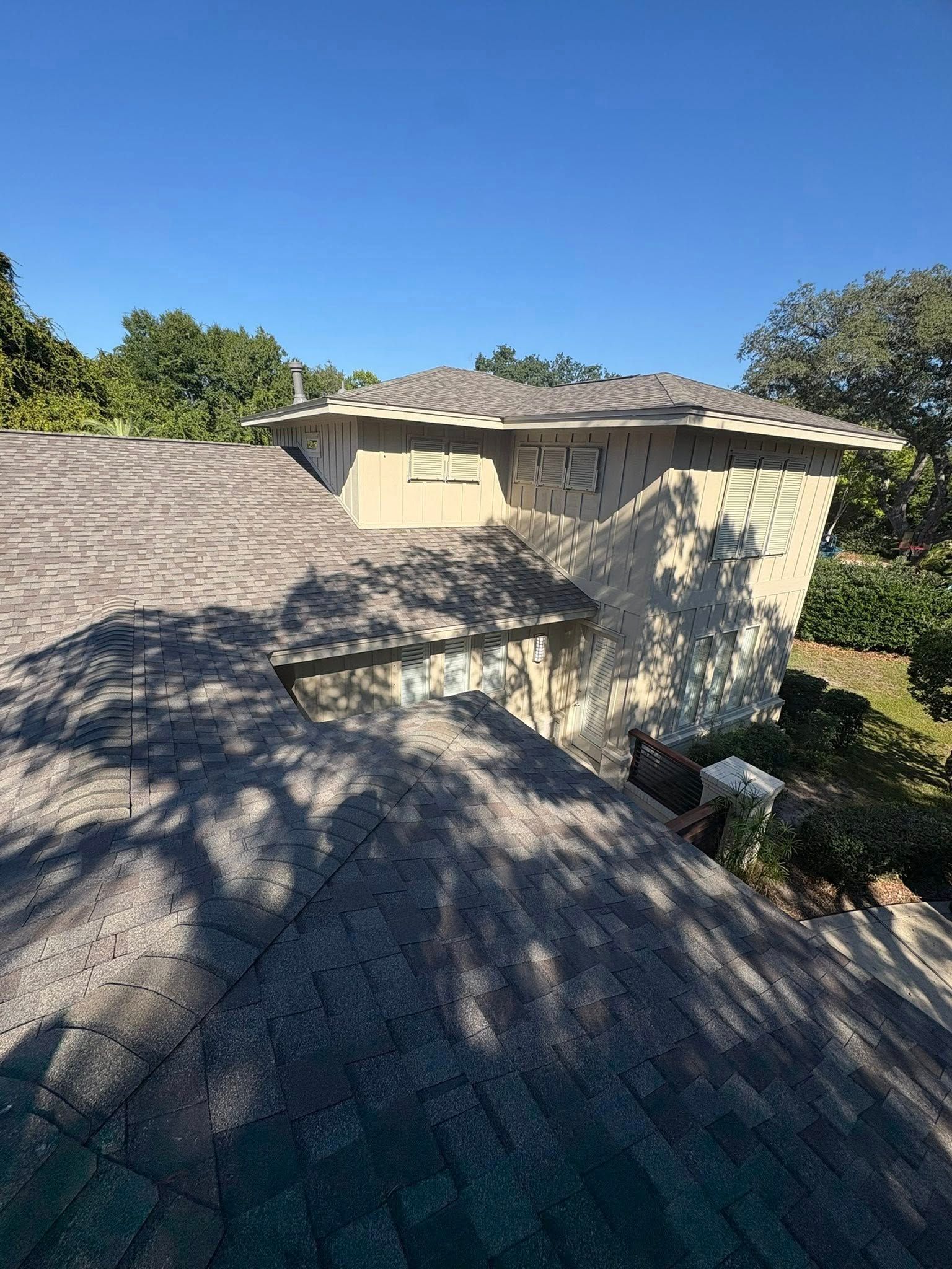 Shingle roof installed by Defender Roofing in Northwest Florida