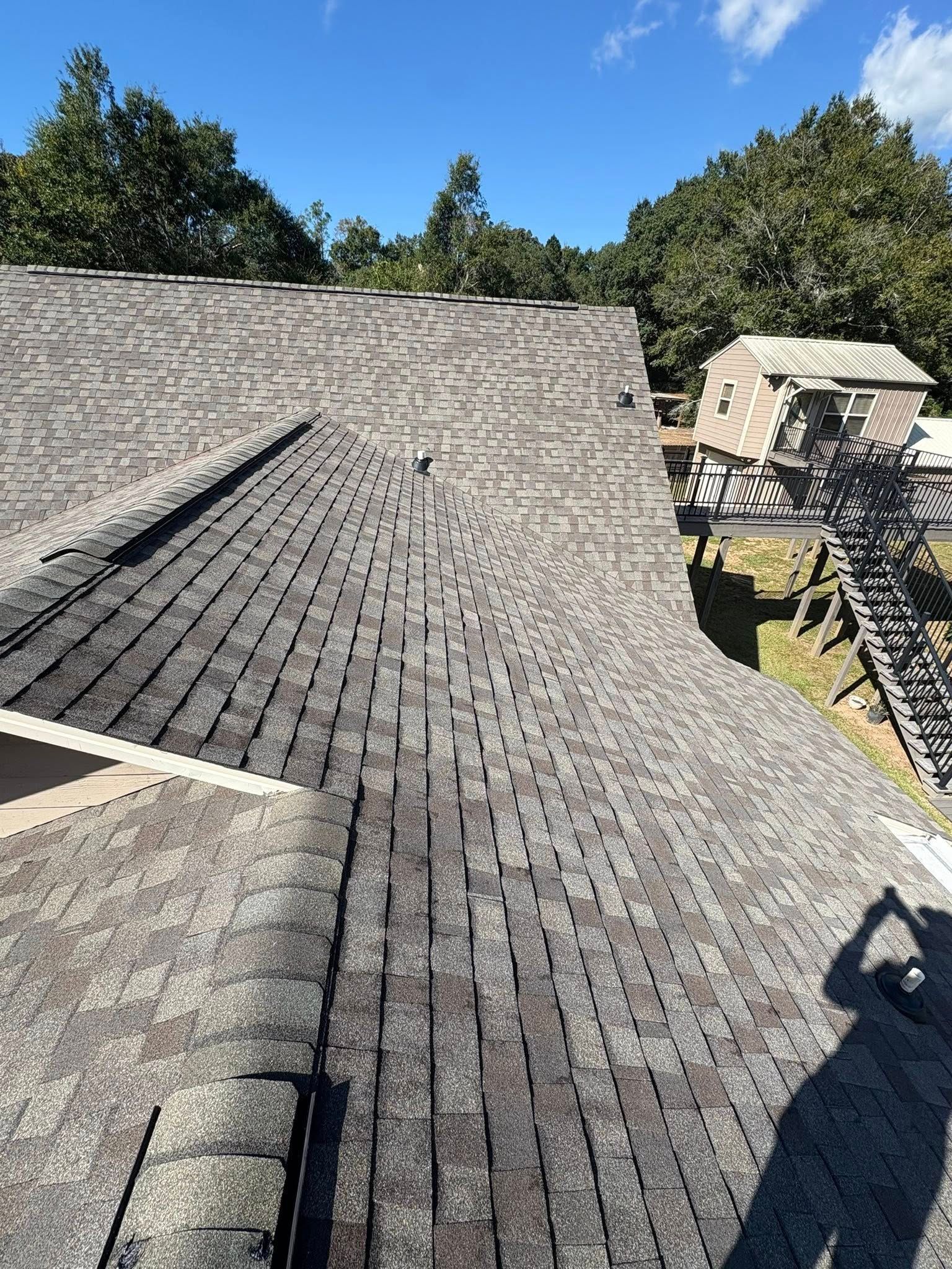 Shingle roof installed by Defender Roofing in Northwest Florida